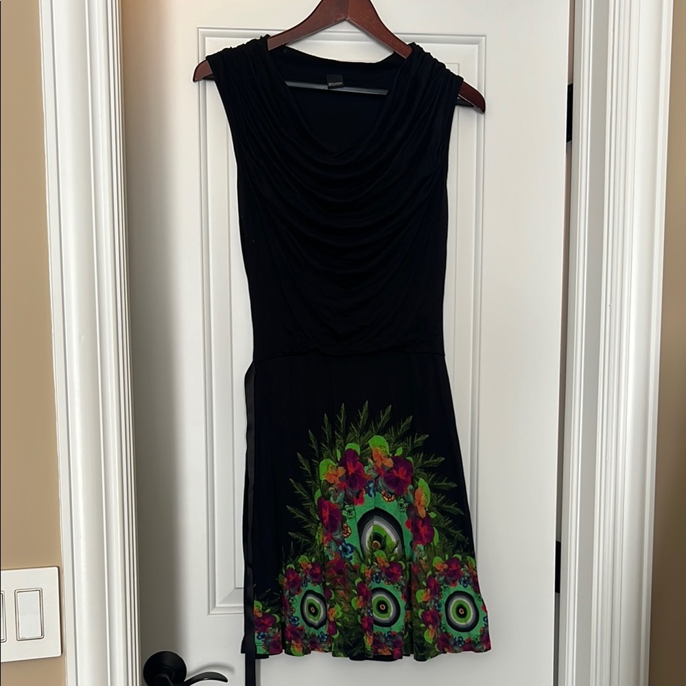 Elegant black Floral Dress